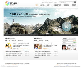 巨人集团网站设计 从策划到视觉的全面解析